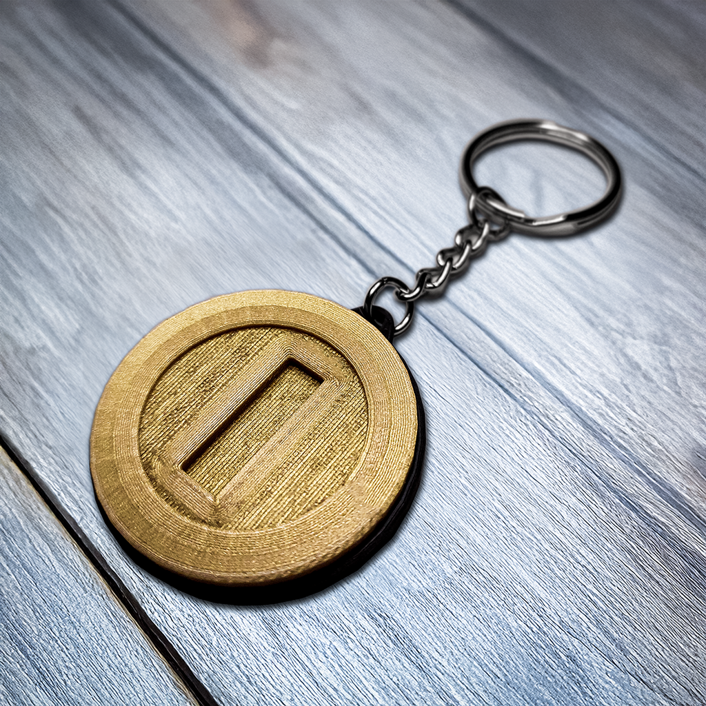 Mario Coin Keychain - Printable 3D Design